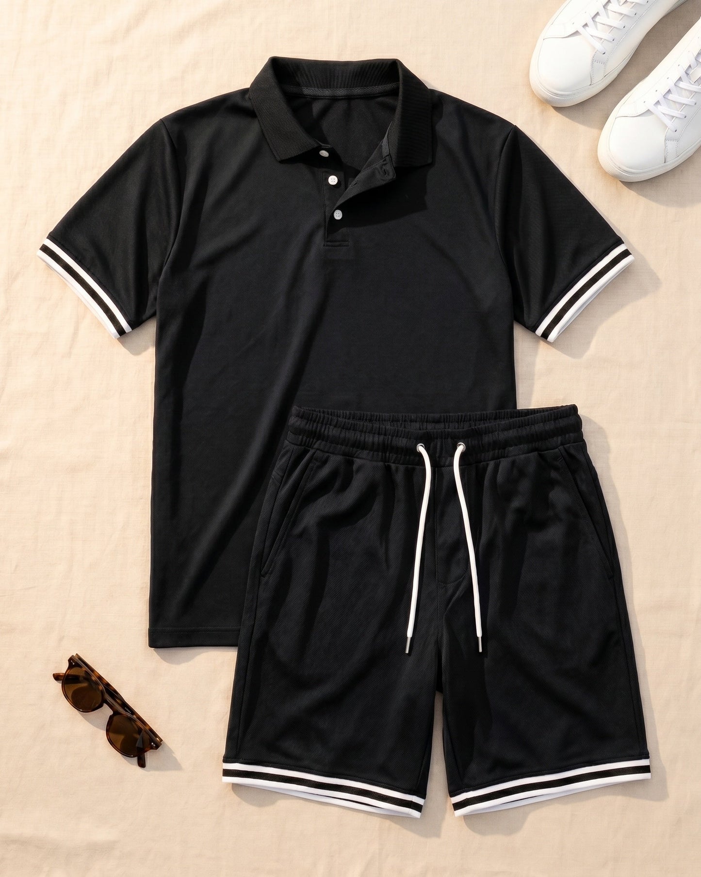 Nestor Polo and Shorts Set