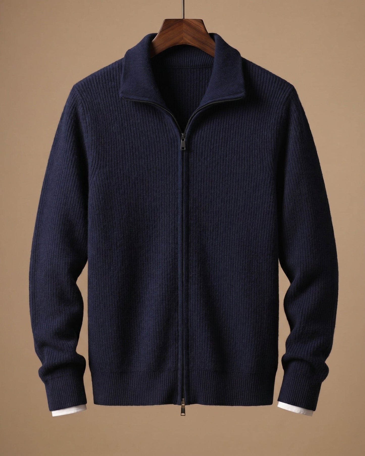 Angelo Cashmere Zip Cardigan
