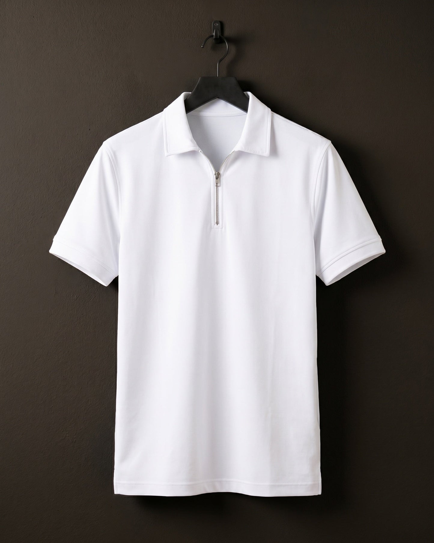 Alberto Cotton Blend Zip Polo